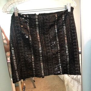 Express Black sequin skirt. Only worn once.